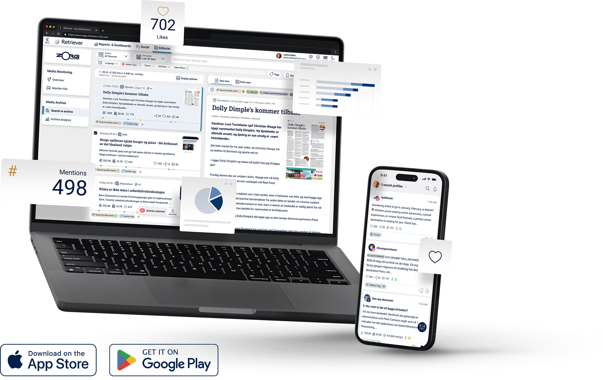 retriever platform mockup 2000